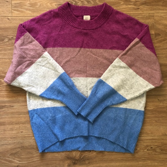 a new day Sweaters - A new day color block sweater
